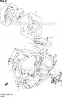 FRAME (VL800BUEL4 E19) for Suzuki INTRUDER 800 2014
