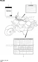 LABEL (VL800BL4 E02) for Suzuki INTRUDER 800 2014