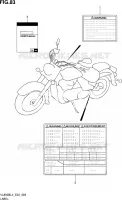 LABEL (VL800BL4 E19) for Suzuki INTRUDER 800 2014