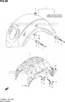 REAR FEDNER for Suzuki INTRUDER 800 2014