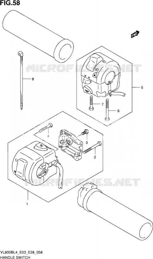 SWITCHES Suzuki MOTO 800 BOULEVARD 2014  VL800B L4 (E03,E28,E33)