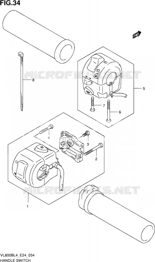 SWITCHES Suzuki MOTO 800 MARAUDER 2014  VL800B L4 (E24)