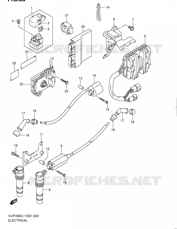 ELCTRICAL (VLR1800TL1 E02) Suzuki MOTO 1800 INTRUDER 2011  VLR1800L1(E19)
