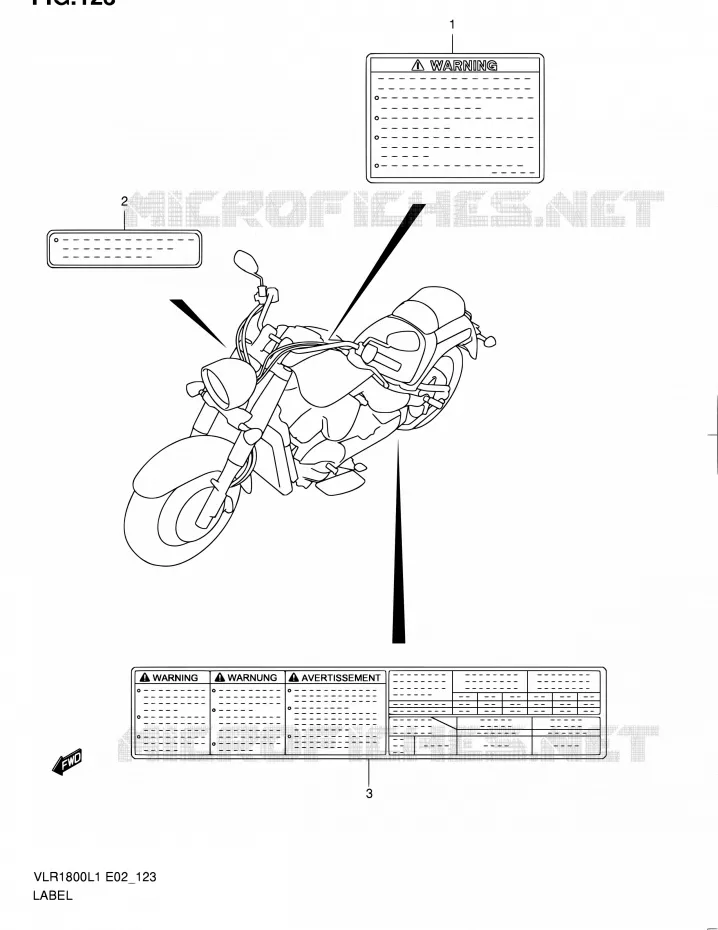 LABEL (VLR1800TL1 E24) Suzuki MOTO 1800 INTRUDER 2011  VLR1800L1(E19)