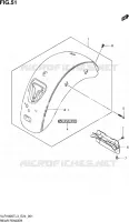 REAR FEDNER for Suzuki INTRUDER 1800 2013