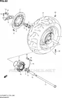 REAR WHEEL for Suzuki INTRUDER 1800 2013