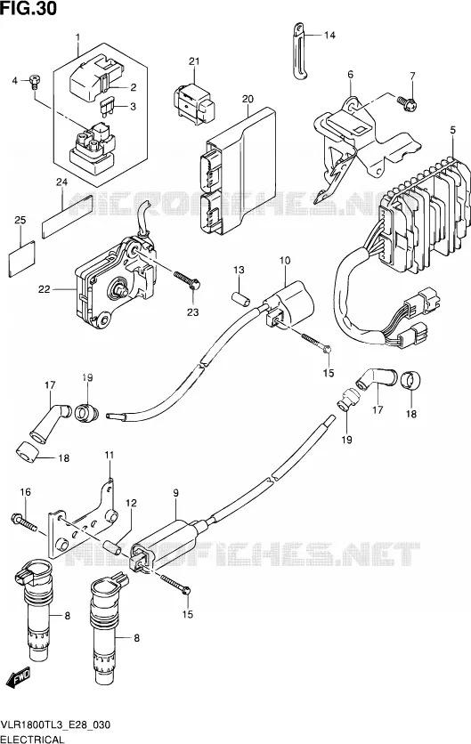 ELCTRICAL Suzuki MOTO 1800 INTRUDER 2013  VLR1800T L3 (E28)