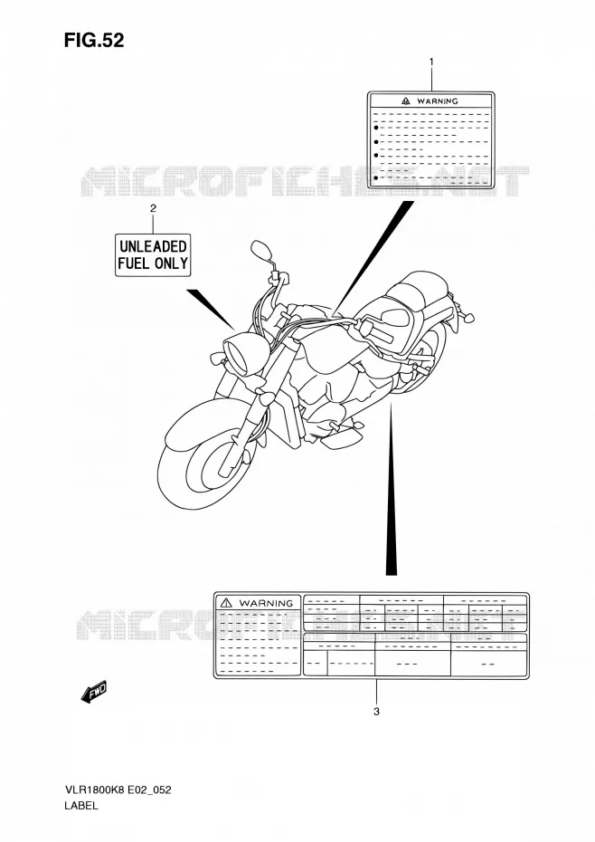 LABEL Suzuki MOTO 1800 BOULEVARD 2008  VLR1800UFK8