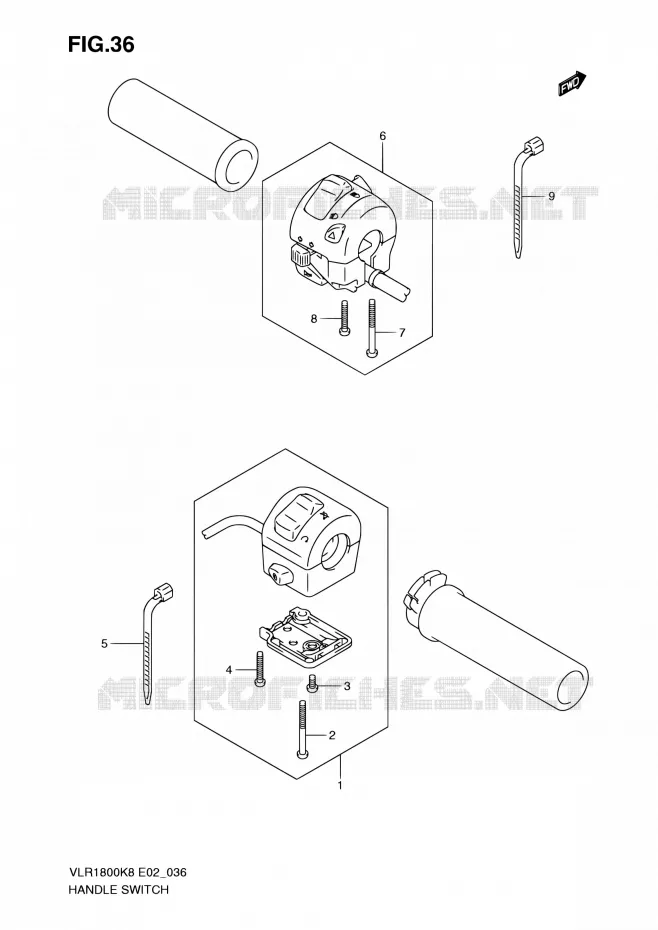 SWITCHES Suzuki MOTO 1800 BOULEVARD 2008  VLR1800UFK8