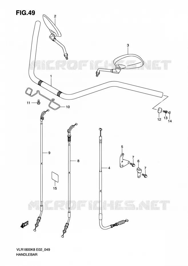 HANDELBAR Suzuki MOTO 1800 INTRUDER 2010  VLR1800UFK9