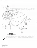 FUEL TANK (VLR1800TL1 E24) for Suzuki INTRUDER 1800 2011