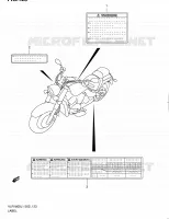 LABEL (VLR1800TL1 E24) for Suzuki INTRUDER 1800 2011