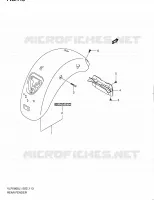 REAR FEDNER (VLR1800L1 E24) for Suzuki INTRUDER 1800 2011