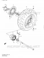 REAR WHEEL (VLR1800L1 E02) for Suzuki INTRUDER 1800 2011