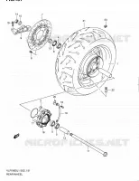 REAR WHEEL (VLR1800TL1 E24) for Suzuki INTRUDER 1800 2011