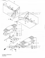 FOOTREST (VLR1800L1 E03) for Suzuki BOULEVARD 1800 2011