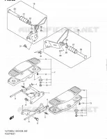 FOOTREST (VLR1800L1 E28) for Suzuki BOULEVARD 1800 2011