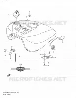 FUEL TANK (VLR1800TL1 E28) for Suzuki BOULEVARD 1800 2011