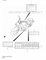 LABEL (VLR1800L1 E03) for Suzuki BOULEVARD 1800 2011
