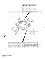 LABEL (VLR1800L1 E28) for Suzuki BOULEVARD 1800 2011