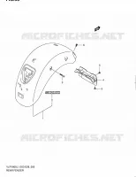 REAR FEDNER (VLR1800L1 E33) for Suzuki BOULEVARD 1800 2011