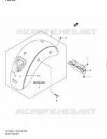 REAR FEDNER (VLR1800TL1 E33) for Suzuki BOULEVARD 1800 2011