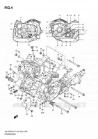 CRACKCASE COVER for Suzuki INTRUDER 1400 2000