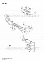 FOOTREST for Suzuki INTRUDER 1400 2000