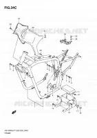 FRAME (MODELE Y/K1) for Suzuki INTRUDER 1400 2000