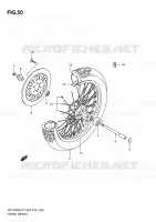 FRONT WHEEL for Suzuki INTRUDER 1400 2000