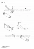 HANDGRIPS   LEVERS  for Suzuki INTRUDER 1400 2000