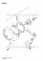 HEAD LAMP (MODELE T/V/W/X/Y) for Suzuki INTRUDER 1400 2000