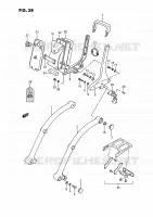 BACKREST (MODELE H/J/L/M/N/P/R) for Suzuki INTRUDER 1400 1993