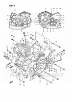 CRACKCASE COVER for Suzuki INTRUDER 1400 1993