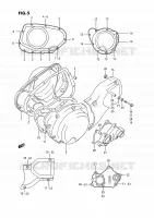 CRACKCASE COVER for Suzuki INTRUDER 1400 1993