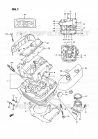 CYLINDER HEAD (AVT) for Suzuki INTRUDER 1400 1993