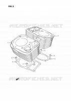 CYLINDER for Suzuki INTRUDER 1400 1993