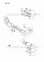FOOTREST for Suzuki INTRUDER 1400 1993