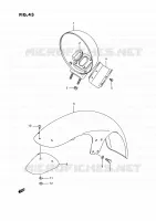 FR. FENDER (MODELE H/J/K/L/M/N/P/R) for Suzuki INTRUDER 1400 1993