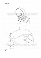 FR. FENDER (MODELE H/J/K/L/M/N/P/R) for Suzuki INTRUDER 1400 1993