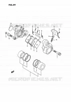 FRONT CALIPER for Suzuki INTRUDER 1400 1993