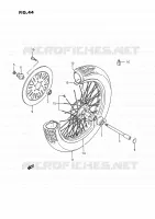 FRONT WHEEL for Suzuki INTRUDER 1400 1993