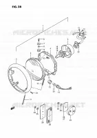 HEAD LAMP (MODELE H/J/K/L/M/N/P/R) for Suzuki INTRUDER 1400 1993