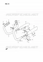 MUFFLER (MODELE H/J/K/L/M/N/P/R) for Suzuki INTRUDER 1400 1993