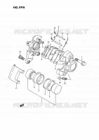 REAR CALIPER (MODELE P/R/S) for Suzuki INTRUDER 1400 1993