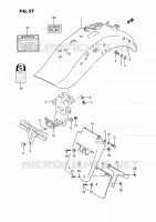 REAR FEDNER (MODELE H/J/K/L/M/N/P/R) for Suzuki INTRUDER 1400 1993