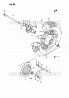 REAR WHEEL for Suzuki INTRUDER 1400 1993