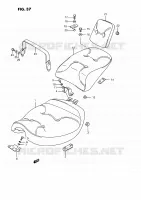 SEAT (MODELE H/J/K/L/M/N/P/R) for Suzuki INTRUDER 1400 1993