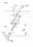 STEERING COLUMN (MODELE H/J/K/L/M/N/P/R) for Suzuki INTRUDER 1400 1993