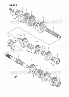 TRANSMISSION (MODEL M/N/P/R/S E02,E04,E17,E21,E22,E24,E34) for Suzuki INTRUDER 1400 1993